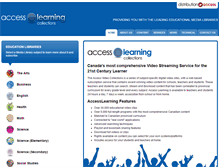 Tablet Screenshot of accesslearningcollections.com